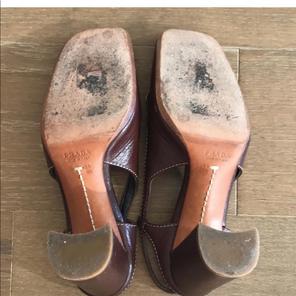 Prada Leather Mules/Slides Shoes - Picture 5 of 7